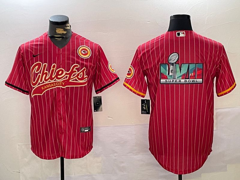 Men Kansas City Chiefs Blank Red Joint Name 2024 Nike Limited NFL Jersey style 1->kansas city chiefs->NFL Jersey